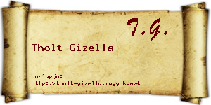 Tholt Gizella névjegykártya