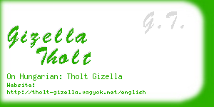gizella tholt business card